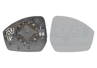 VAN WEZEL 0261838 - Vetro specchio, Specchio esterno ATP Autoricambi Soddisfatti O Rimborsati