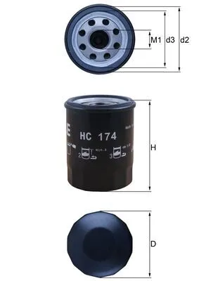 MAHLE HC 174 - Filtro idraulico, Cambio automatico ATP Autoricambi Economico