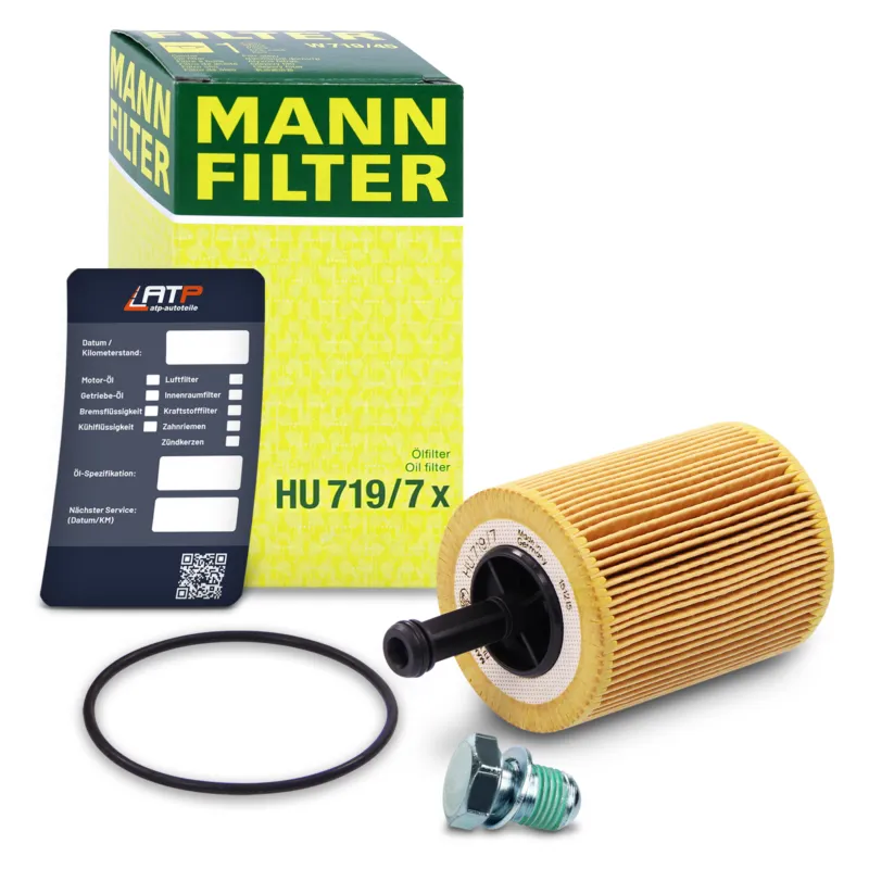 MANN-FILTER 10491310 - Filtro dell‘olio+vite+etichetta per il cambio dell‘olio ATP Autoricambi Saldi