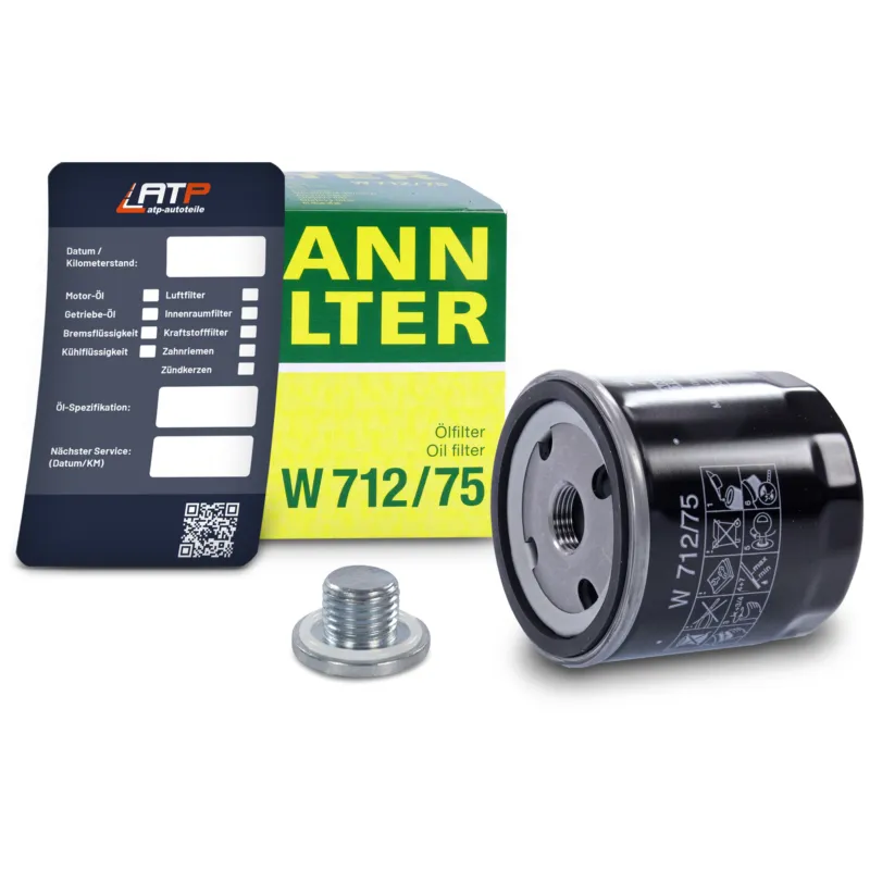 MANN-FILTER 10491386 - Filtro dell‘olio+vite+etichetta per il cambio dell‘olio ATP Autoricambi Di Tendenza