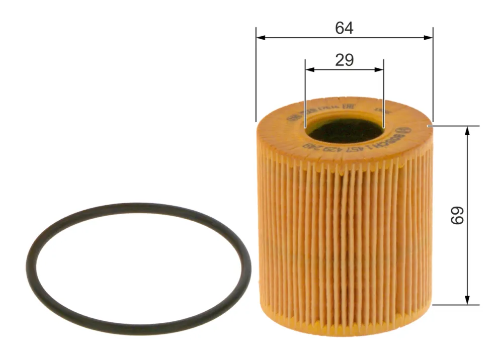 BOSCH 1 457 429 249 - Filtro olio ATP Autoricambi Quantità Limitata