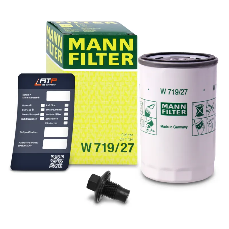 MANN-FILTER 10491448 - Filtro dell‘olio+vite+etichetta per il cambio dell‘olio ATP Autoricambi Acquista Ora