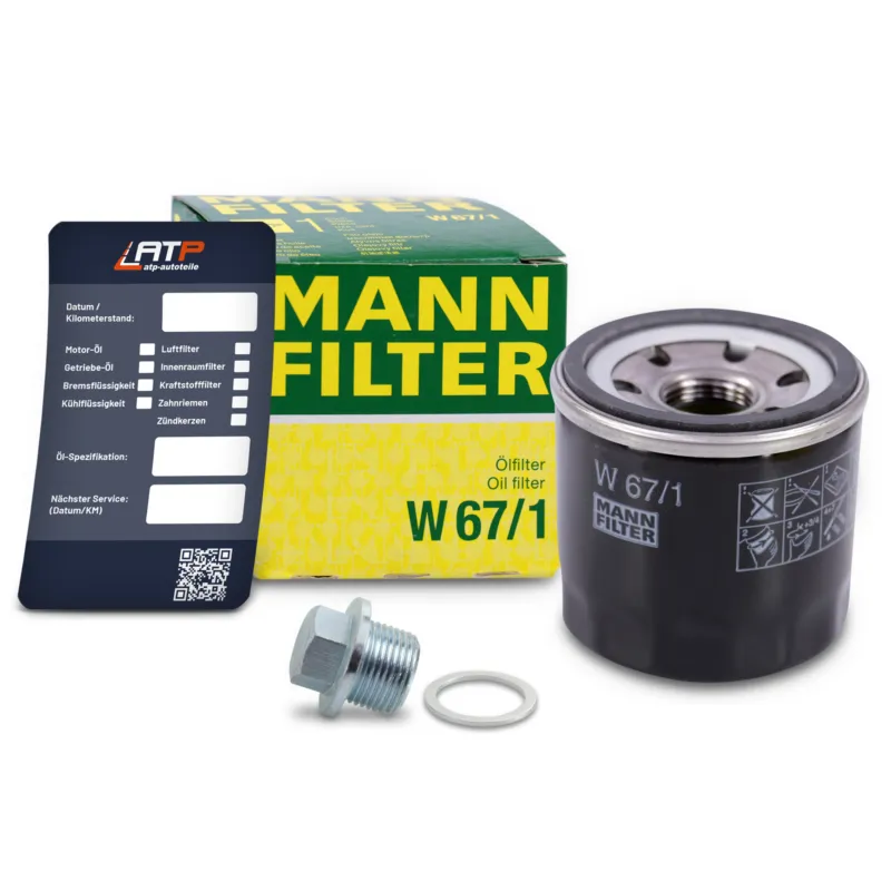 Occasione Imperdibile MANN-FILTER 10491430 - Filtro dell‘olio+vite+etichetta per il cambio dell‘olio ATP Autoricambi