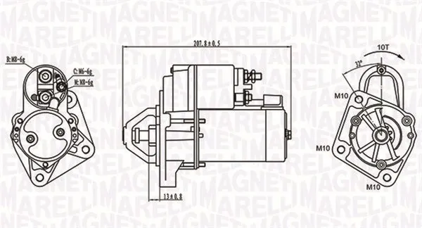 MAGNETI MARELLI 063721289010 - Motorino d‘avviamento ATP Autoricambi Offerta Limitata