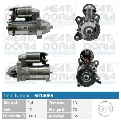 MEAT & DORIA 5014065 - Motorino d‘avviamento ATP Autoricambi Quantità Limitata
