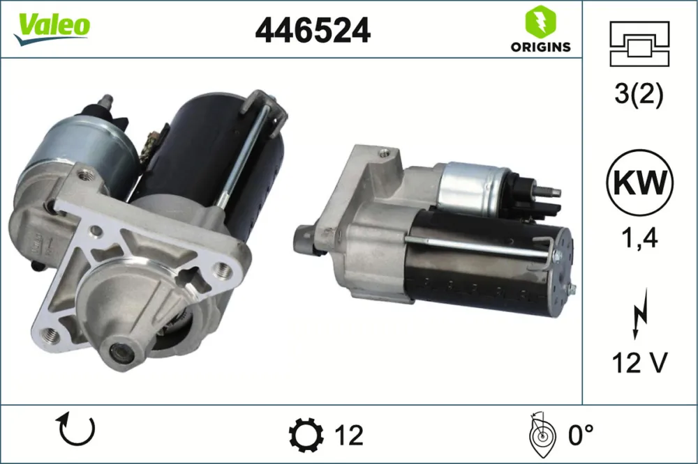 VALEO 446524 - Motorino d‘avviamento ATP Autoricambi Soddisfatti O Rimborsati