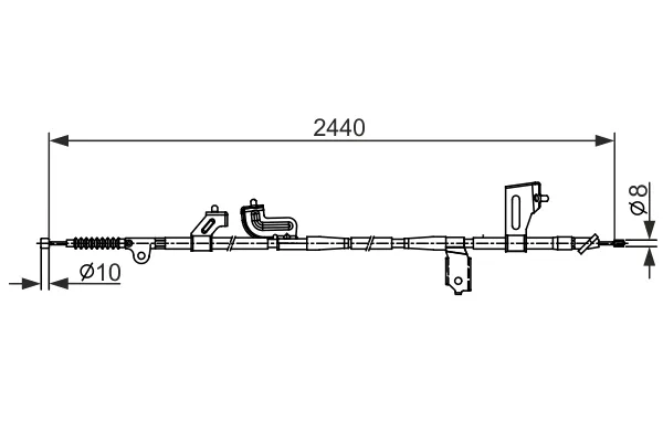 BOSCH 1 987 482 425 - Cavo comando, Freno stazionamento ATP Autoricambi Quantità Limitata