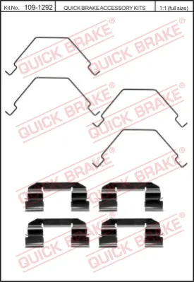 Ordina Subito QUICK BRAKE 109-1292 - Kit accessori, Pastiglia freno ATP Autoricambi