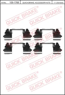 QUICK BRAKE 109-1768 - Kit accessori, Pastiglia freno ATP Autoricambi Novità