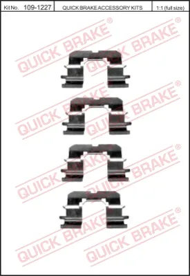 Sconto QUICK BRAKE 109-1227 - Kit accessori, Pastiglia freno ATP Autoricambi