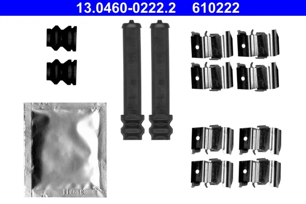 ATE 13.0460-0222.2 - Kit accessori, Pastiglia freno ATP Autoricambi Saldi