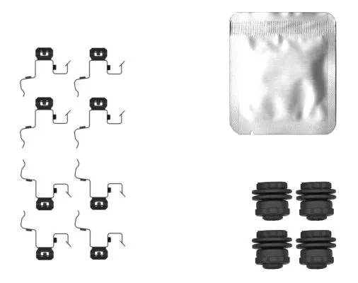 Super Prezzo HELLA 8DZ 355 207-081 - Kit accessori, Pastiglia freno ATP Autoricambi