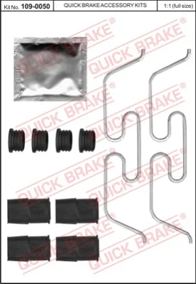 Ultime Pezzi QUICK BRAKE 109-0050 - Kit accessori, Pastiglia freno ATP Autoricambi