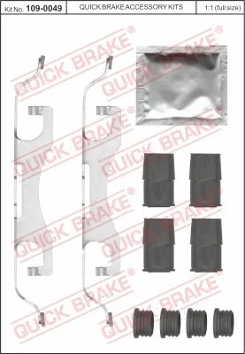 QUICK BRAKE 109-0049 - Kit accessori, Pastiglia freno ATP Autoricambi Subito Disponibile