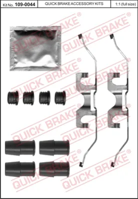 Sconto QUICK BRAKE 109-0044 - Kit accessori, Pastiglia freno ATP Autoricambi