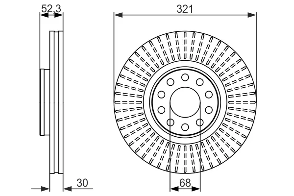 BOSCH 0 986 479 690 - Discofreno ATP Autoricambi Offerta Lampo