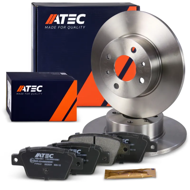 Super Prezzo ATEC 40575885 - Set di dischi freno + pastiglie freno asse posteriore ATP Autoricambi