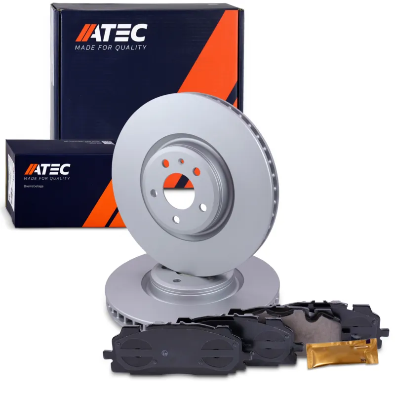 Esclusivo ATEC 40594327 - Dischi freno + pastiglie freno asse anteriore ATP Autoricambi