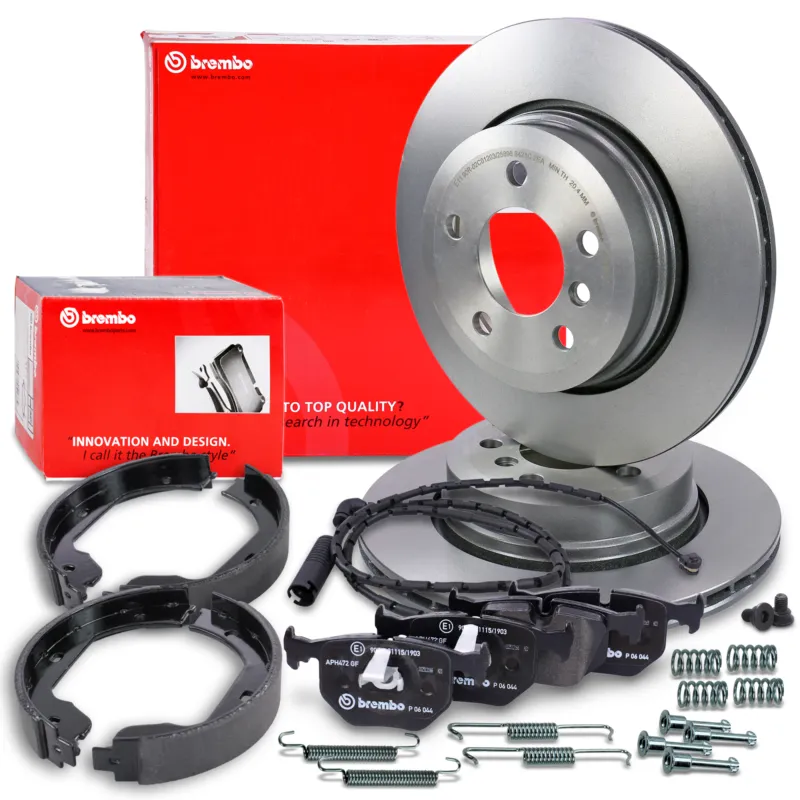 BREMBO 40438817 - Dischi freno + pastiglie +VWK+ freno a mano posteriore ATP Autoricambi Promozione