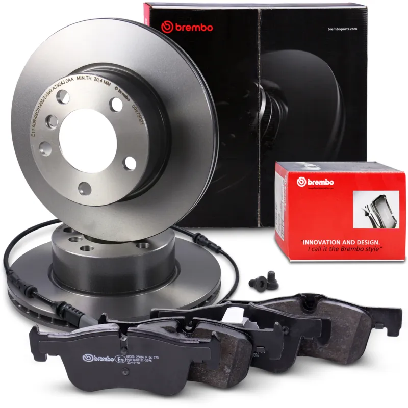 BREMBO 41108854 - Dischi freno + pastiglie freno + contatto di segnalazione anteriore ATP Autoricambi Sconto