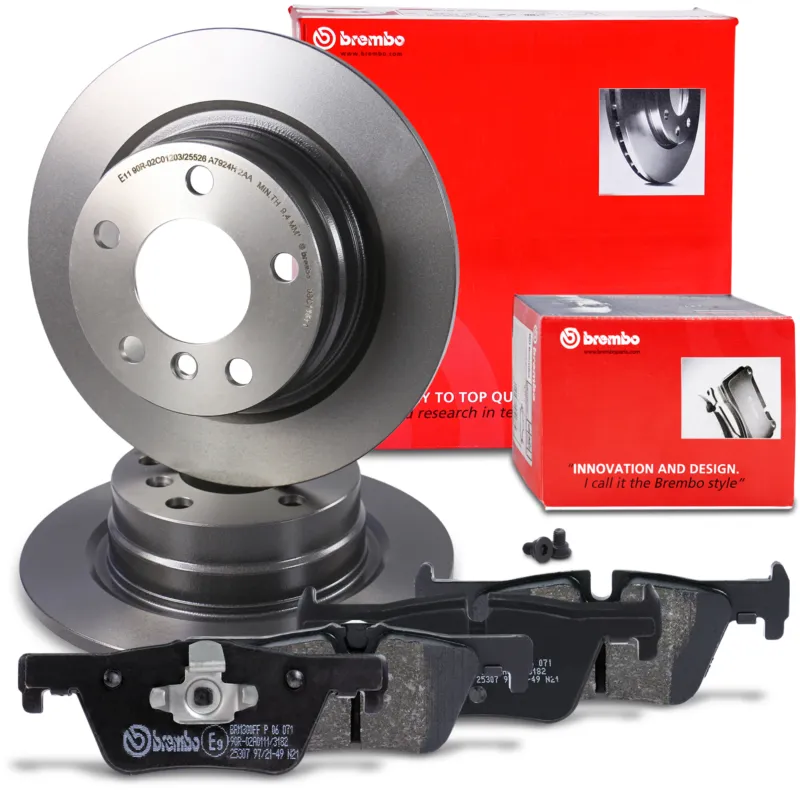 BREMBO 41108850 - Dischi freno posteriori + pastiglie freno ATP Autoricambi Pagamento Sicuro