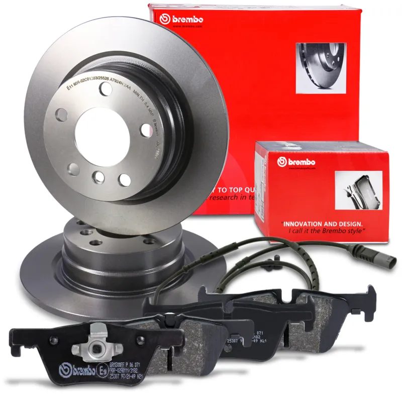 Scelto Dai Clienti BREMBO 41108852 - Dischi freno + pastiglie freno + contatto di segnalazione posteriore ATP Autoricambi