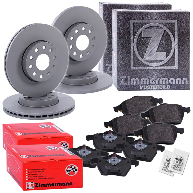 ZIMMERMANN 40197201 - 4x dischi+pastiglie freno anteriori+posteriori ATP Autoricambi Offerta Lampo