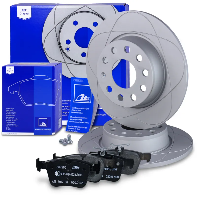 ATE 40985192 - Dischi freno POWERDISC + pastiglie freno posteriori ATP Autoricambi Compra Online