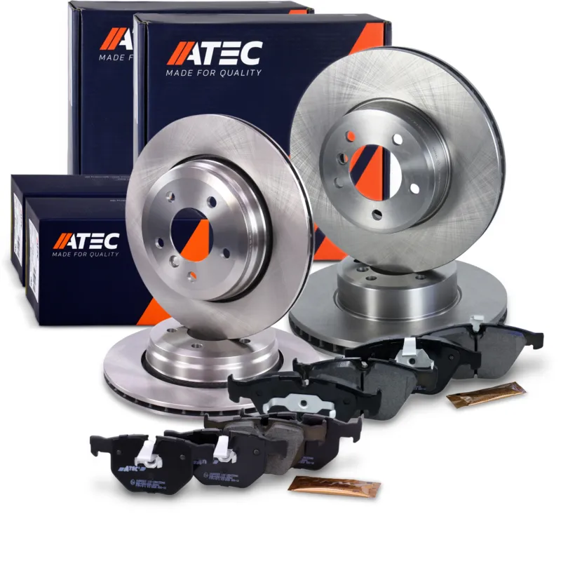 ATEC 40579085 - Dischi freno + pastiglie freno Anteriore + Posteriore ATP Autoricambi Bestseller