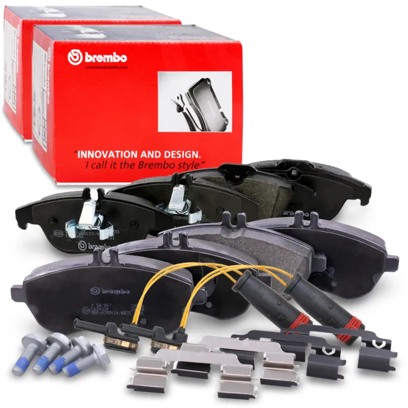 Promo Stagionale BREMBO 40788533 - Set di pastiglie dei freni + contatti di segnalazione anteriori e posteriori ATP Autoricambi
