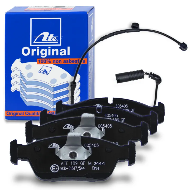 Reso Gratuito ATE 40369790 - Set di pastiglie freno + contatto di avvertimento anteriore ATP Autoricambi