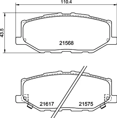 Di Tendenza BREMBO P 79 040 - Kit pastiglie freno, Freno a disco ATP Autoricambi