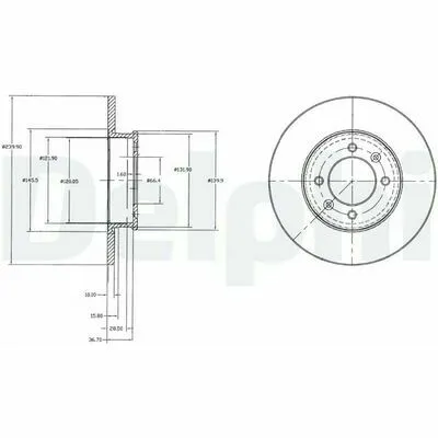 DELPHI BG3261 Disco Freno Miglior Prezzo