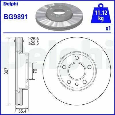 Prezzo Ridotto DELPHI BG9891 Disco Freno