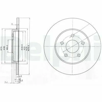 DELPHI BG3663C Disco Freno Subito Disponibile