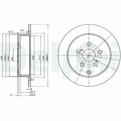Subito Disponibile DELPHI BG3822 Disco Freno