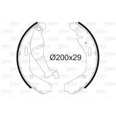VALEO 564102 Kit Ganasce Freno Offerta