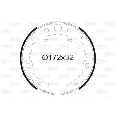 Prezzo Conveniente VALEO 564128 Kit Ganasce Freno