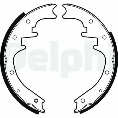 Quantità Limitata DELPHI LS1872 Kit Ganasce Freno