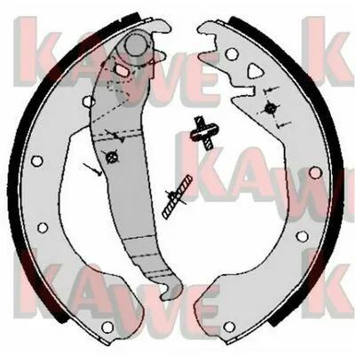 KAWE 04650 Kit Ganasce Freno Offerta