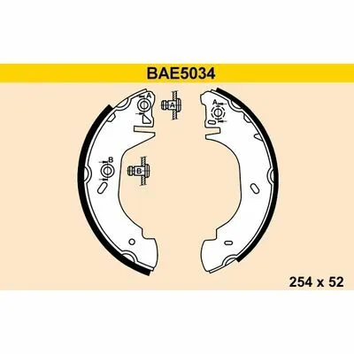 BARUM BAE5034 Kit Ganasce Freno Promozione Esclusiva