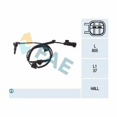 Offerta Speciale FAE 78110 Sensore, N° Giri Ruota