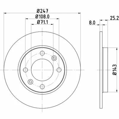 Reso Gratuito MINTEX MDC794C Disco Freno