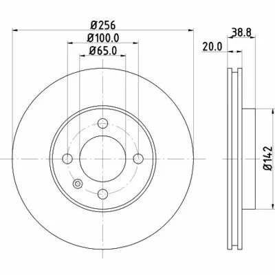 Quantità Limitata MINTEX MDC504C Disco Freno