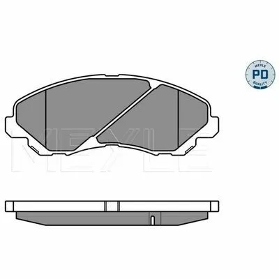 Bestseller MEYLE-PD Advanced performance and design. 025 235 8416/PD Kit Pastiglie Freno, Freno a Disco