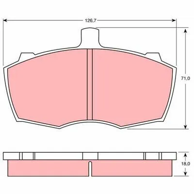 Consegna Rapida TRW GDB760 Kit Pastiglie Freno, Freno a Disco