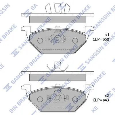Solo Oggi Hi-Q SP1701 Kit pastiglie freni