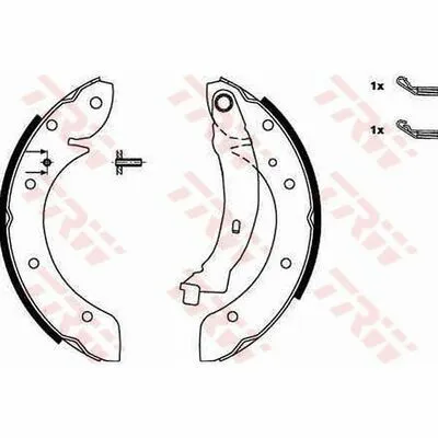 Bestseller TRW GS8620 Kit Ganasce Freno