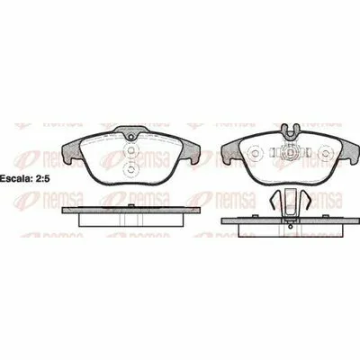 REMSA 1305.00 Kit Pastiglie Freno, Freno a Disco Occasione Imperdibile