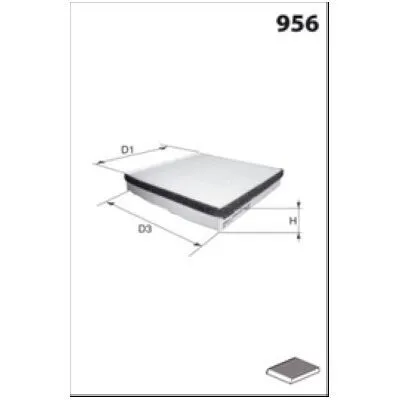 Saldi MISFAT HB180C Filtro, Aria Abitacolo